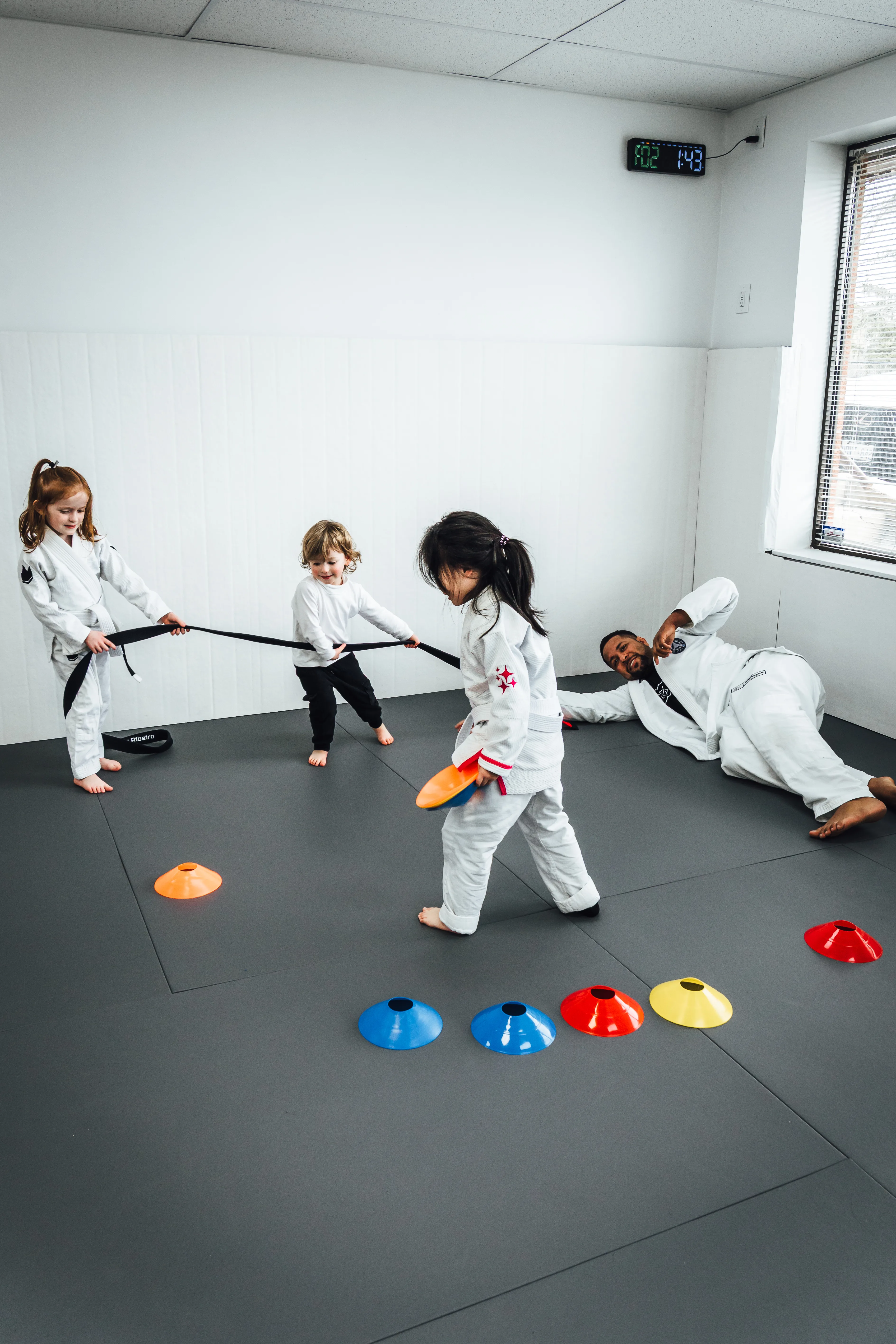 Kids BJJ training in Oakville